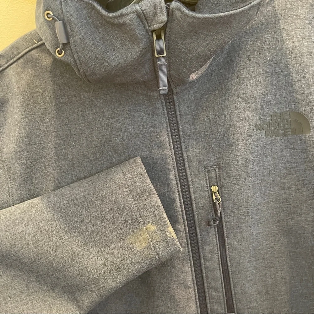 The North Face Hoodie Jacket Mens M Navy Dark Heather  Performance Fleece lined